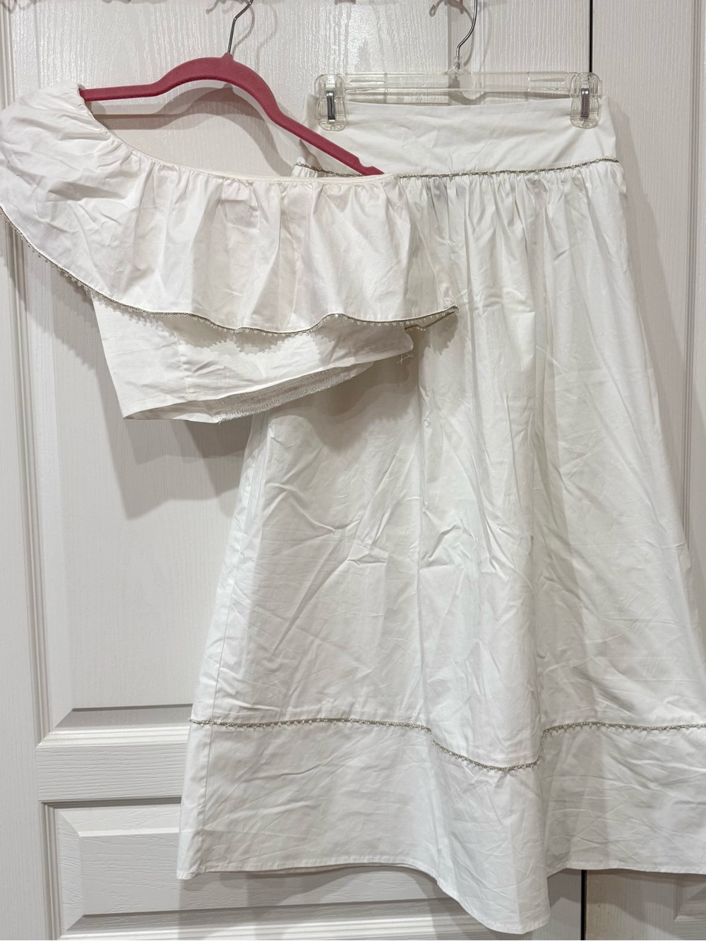 Wildfox White Matching Top & Skirt Set